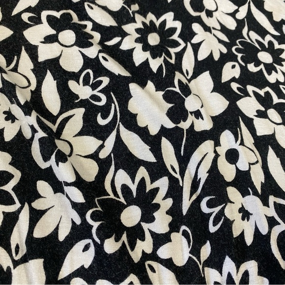 MICHAEL KORS Chain Link Straps Floral Sweatheart Peplum Wrap Blouse Womens Large - Picture 9 of 10